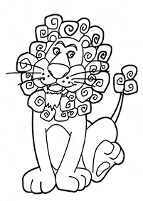 lion coloring pages - page 80