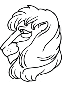 lion coloring pages - page 81