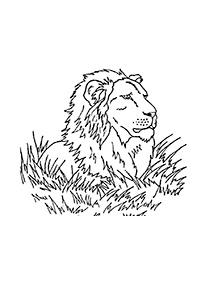 lion coloring pages - page 85