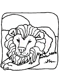 lion coloring pages - page 92