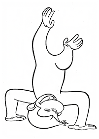 monkey coloring pages - page 12