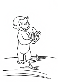 monkey coloring pages - page 15