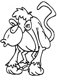 monkey coloring pages - Page 26