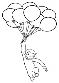 monkey coloring pages - page 32