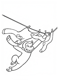 monkey coloring pages - page 44