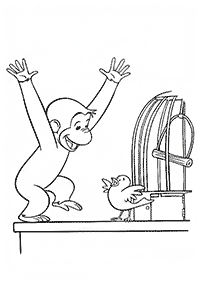 monkey coloring pages - page 52