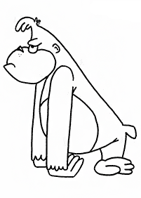 monkey coloring pages - page 58