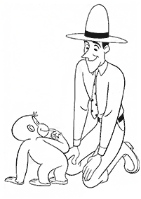 monkey coloring pages - page 60