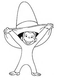 monkey coloring pages - page 61