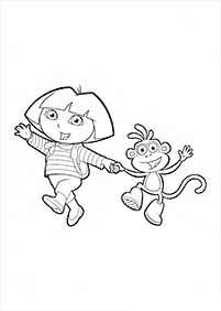 monkey coloring pages - page 65