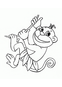 monkey coloring pages - page 68
