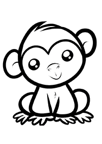 monkey coloring pages - page 70