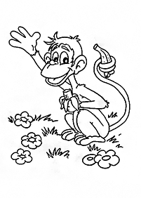 monkey coloring pages - page 72