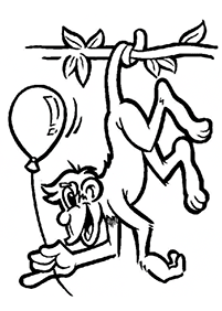 monkey coloring pages - page 74