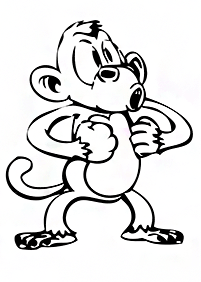 monkey coloring pages - page 77