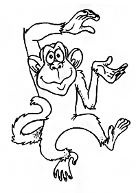 monkey coloring pages - page 78