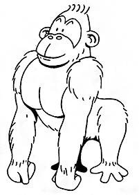 monkey coloring pages - page 82