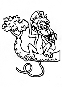 monkey coloring pages - page 84