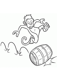 monkey coloring pages - page 86