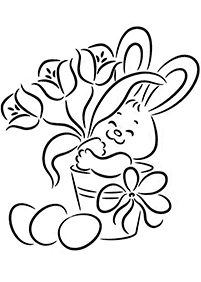 rabbit coloring pages - page 19