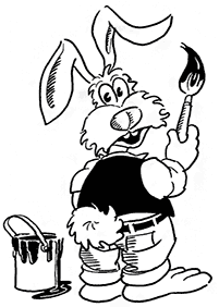 rabbit coloring pages - page 37