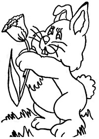 rabbit coloring pages - page 40