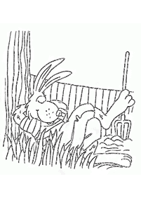 rabbit coloring pages - page 49