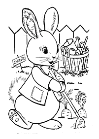 rabbit coloring pages - page 50