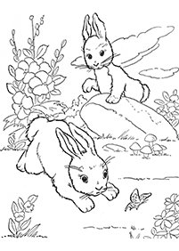 rabbit coloring pages - page 54