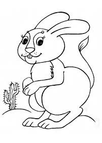 rabbit coloring pages - page 55