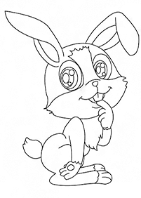 rabbit coloring pages - page 56