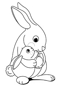 rabbit coloring pages - page 69