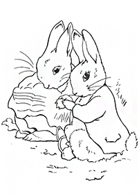 rabbit coloring pages - page 86