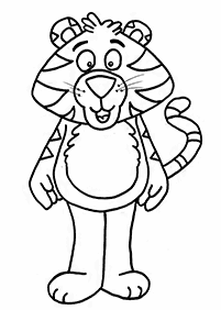 tiger coloring pages - page 10