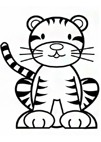 tiger coloring pages - page 48