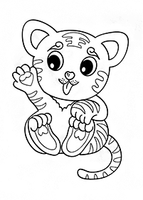 tiger coloring pages - page 82