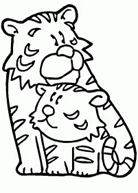 tiger coloring pages - page 84