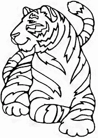 tiger coloring pages - page 88
