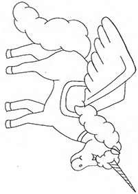 unicorn coloring pages - page 12