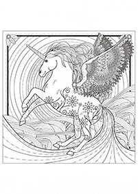 unicorn coloring pages - Page 2
