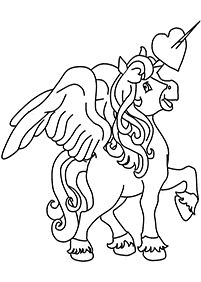 unicorn coloring pages - page 4