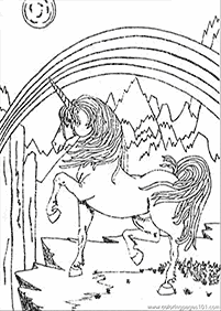 unicorn coloring pages - page 48