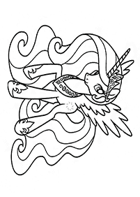 unicorn coloring pages - page 5