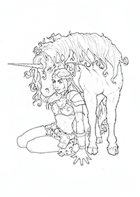 unicorn coloring pages - page 50