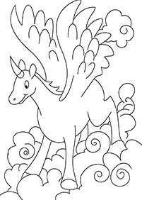 unicorn coloring pages - page 59