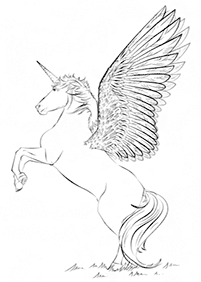 unicorn coloring pages - page 7