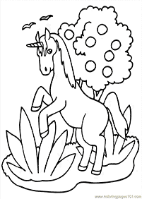 unicorn coloring pages - page 76