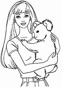 barbie coloring pages - page 104