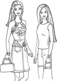 barbie coloring pages - page 14