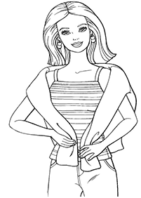 barbie coloring pages - page 3